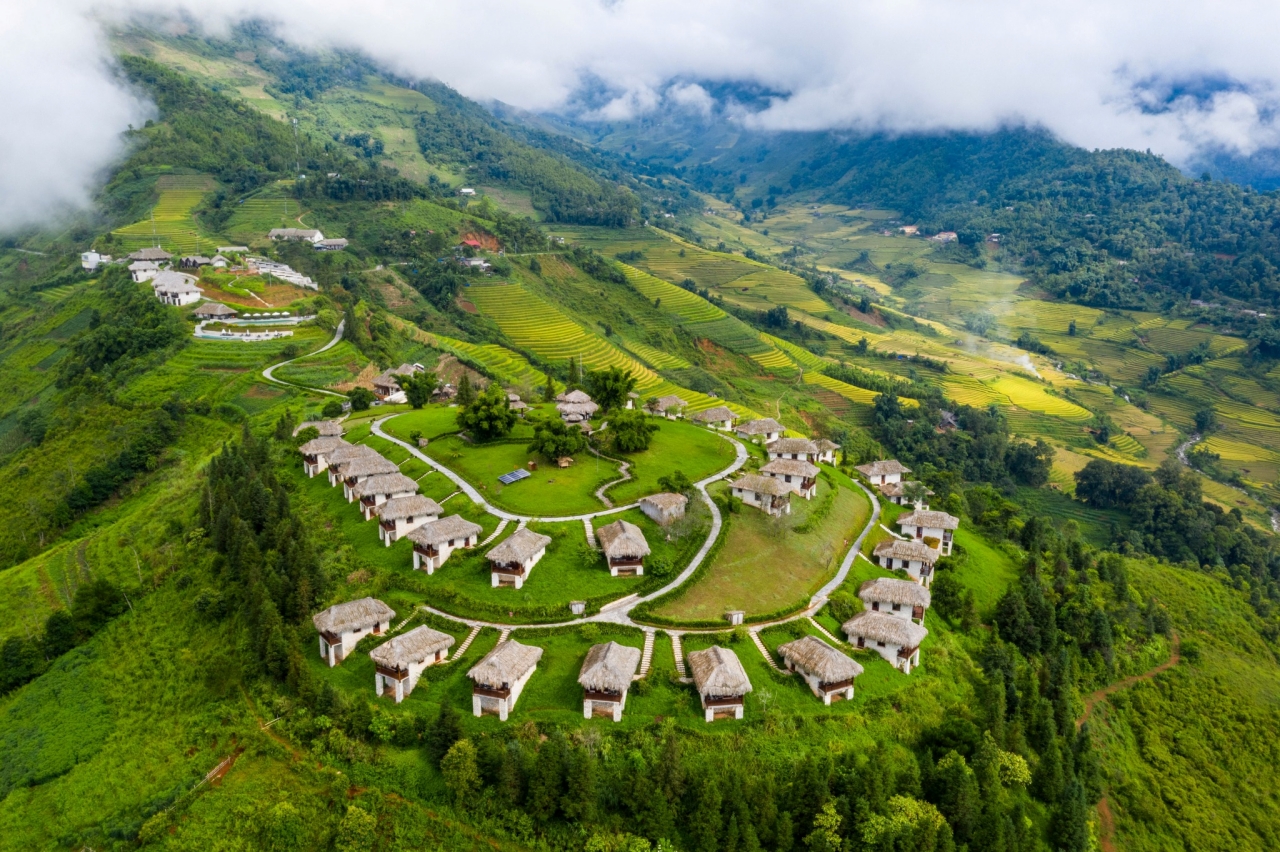 toàn cảnh Topas Ecolodge homestay sapa